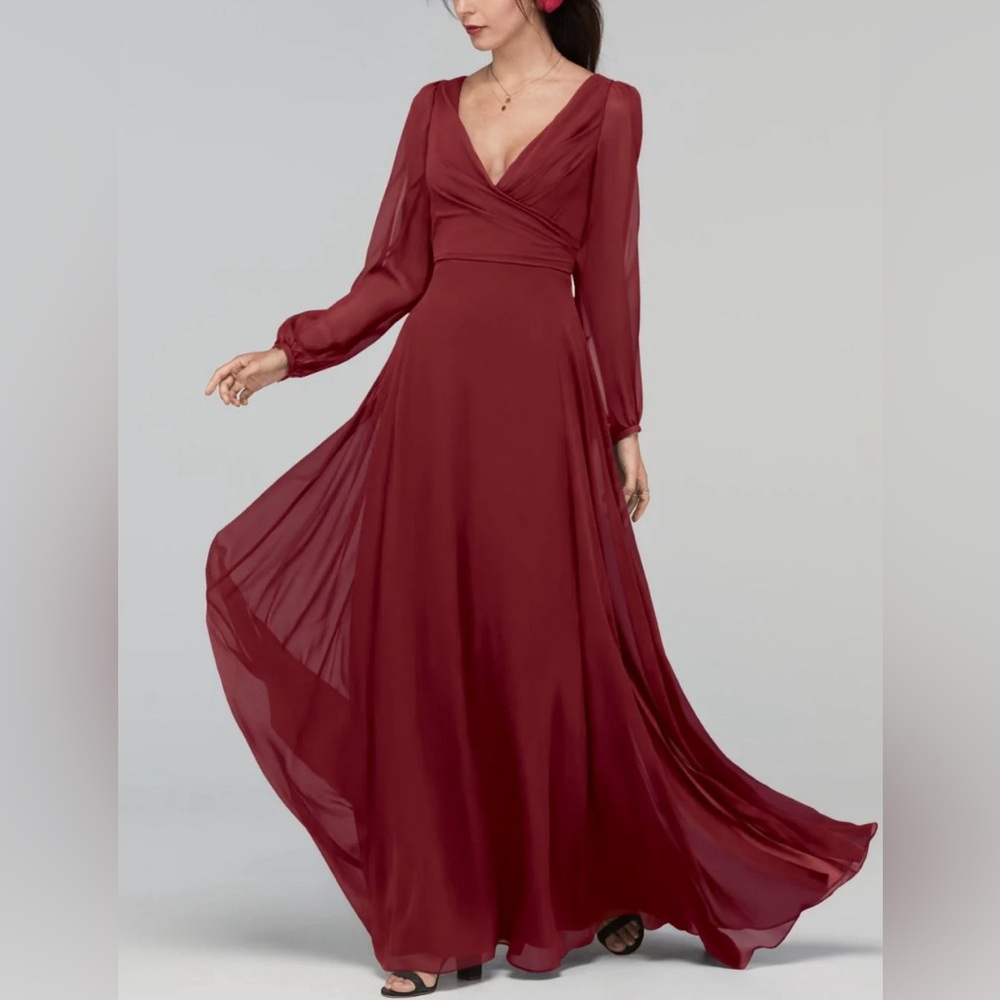 NWOT BHLDN X Watters & Watters Donna gown in soft brown - Sz 6
